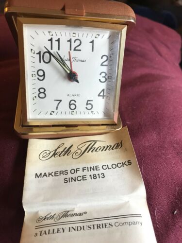 Vintage Seth Thomas Travel/Alarm Clock - Non-Working
