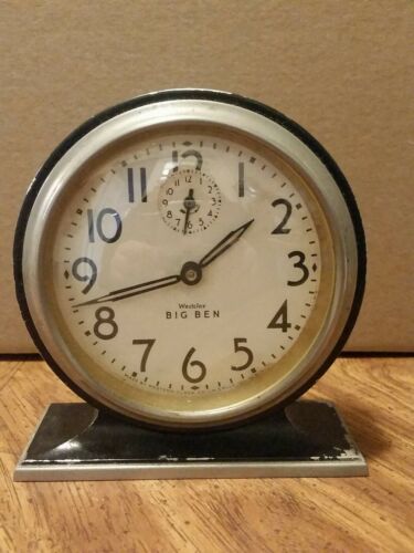 Vintage Westclox Big Ben working wind up alarm clock marked 1-A and 69