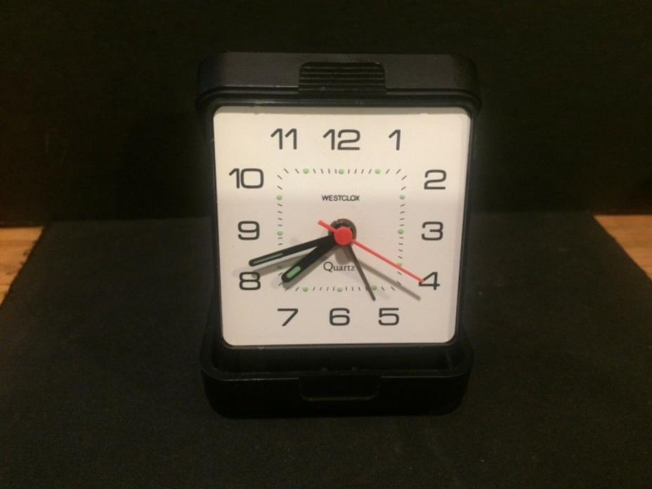 Vintage Westclox Quartz Travel Alarm Clock