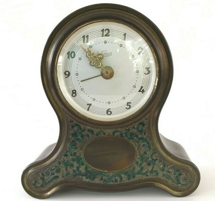 Vintage Emes German Art Deco Musical Time Alarm Clock Kaiser Waltz WORKING
