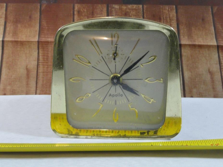VINTAGE Robertshaw Apollo Lux Time Table Alarm Clock Retro Mid-century*WORKS*