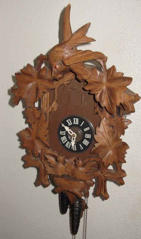 BACHMAIER & KLEMMER Black Forest Cuckoo Clock Baby Birds 1 day