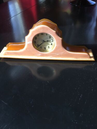 Antique Clock Bakelite Or Celluloid