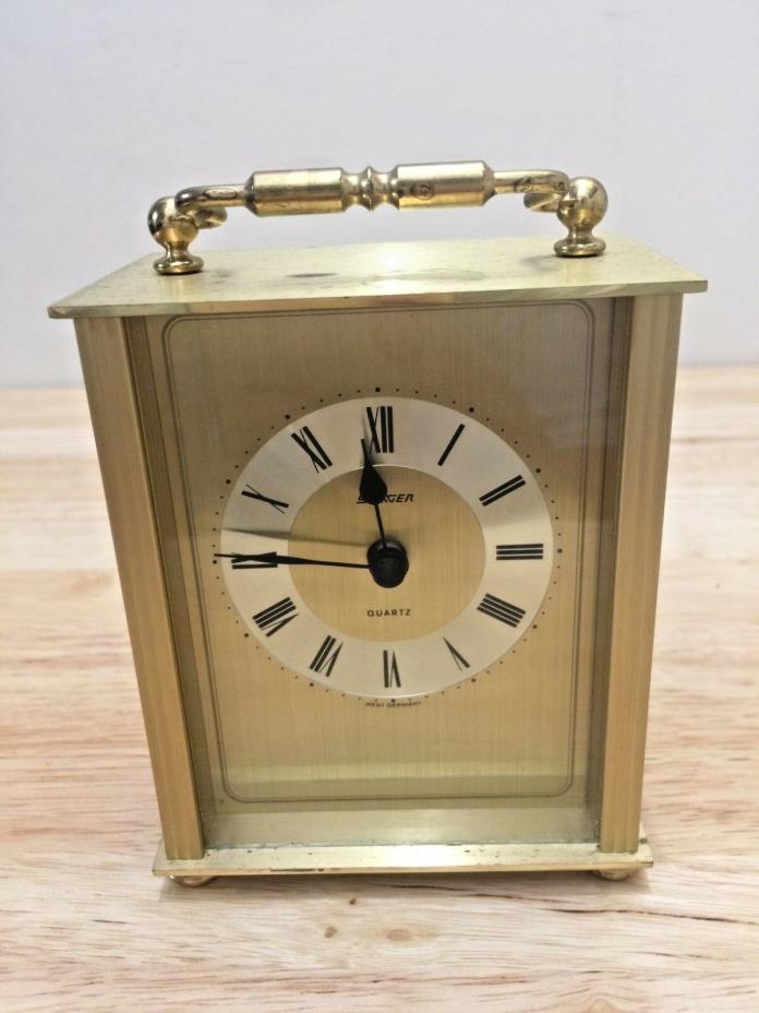 Vintage Staiger  Mantel Clock, Germany, Works Battery Operated Quartz