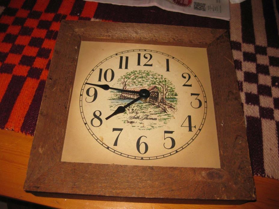 Vintage Currier & Ives Seth Thomas Wall Clock ~