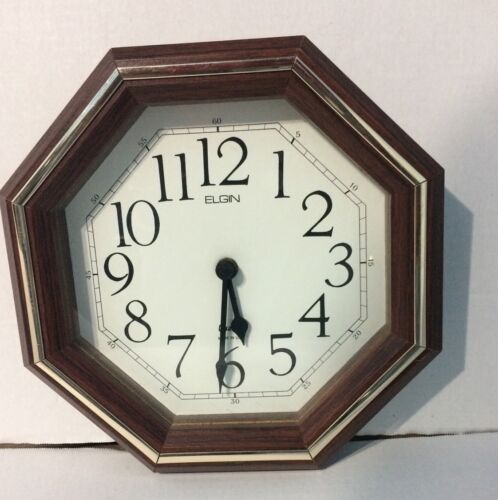 Vintage Elgin round wall clock
