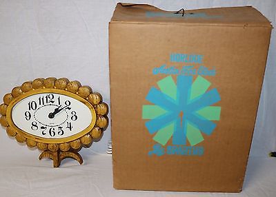 Vintage Spartus Flower Decor Fine Wall Clock Retro New in Open Box Rare