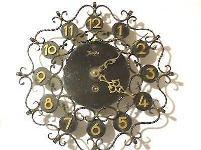 Large Fungha Wall Time Only 8 Day Key Wound Clock.