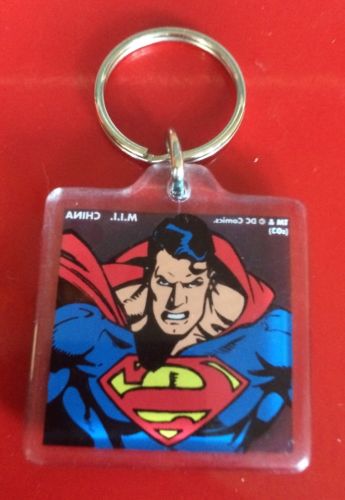 SUPERMAN KEYCHAIN KEYRING DC COMICS 2003 KEY RING CHAIN
