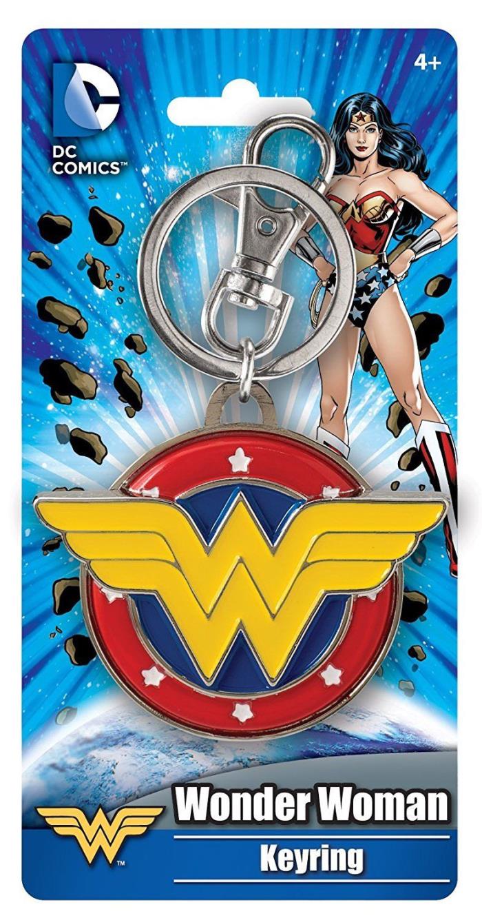 Marvel Wonder Woman Colored Field Pewter Key Ring