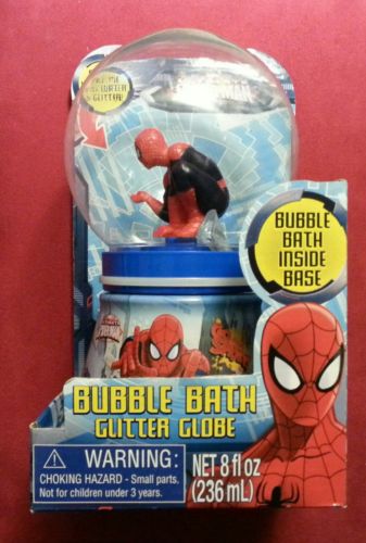 Spider-Man Bubble Bath Glitter Globe Superhero Comic Book Collectible Gift