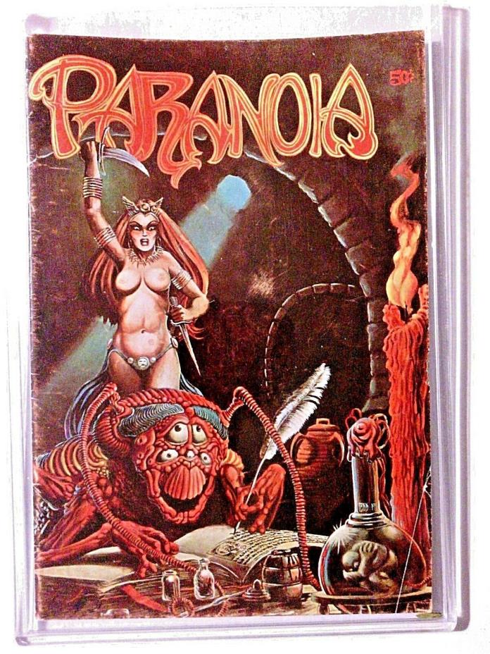 PARANOIA #1 1st Printing 1972 36 pgs Mature Underground Comic Larry Todd Art