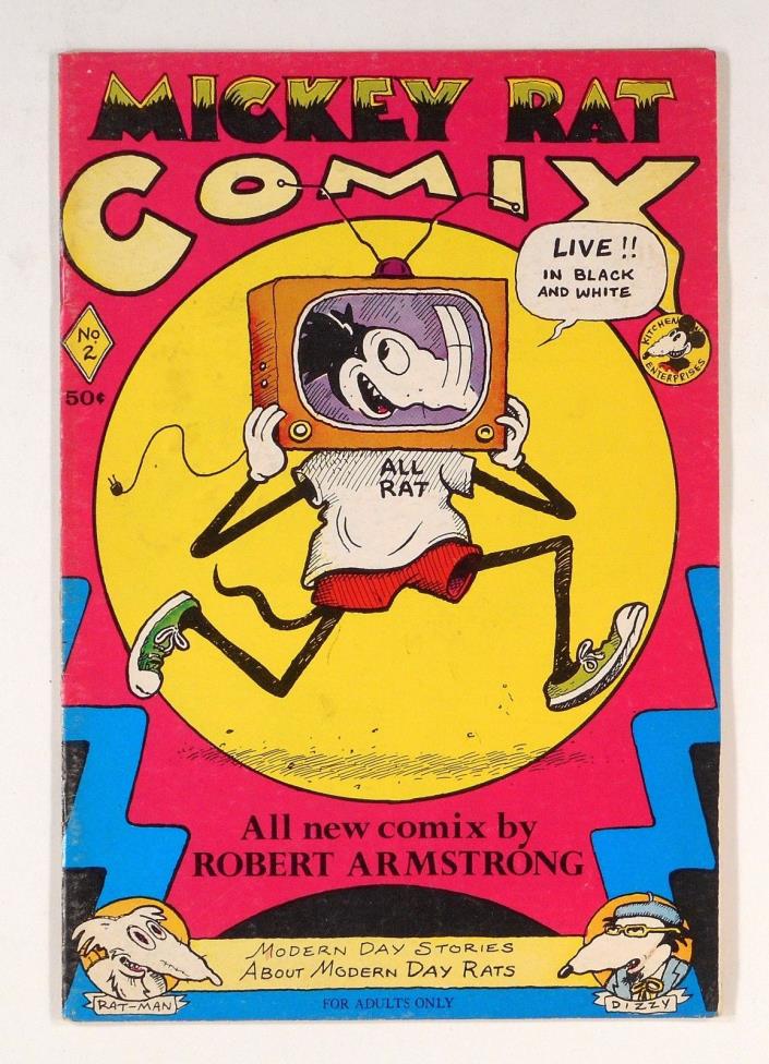 Mickey Rat #2 (1972) -- rare 1st printing -- high grade -- Armstrong