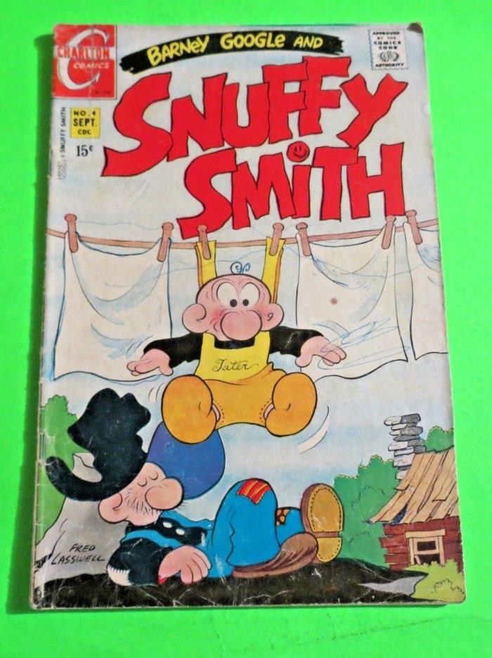 Barney Google & Snuffy Smith #4 Charlton Comics Bronze Age (1970) C3323