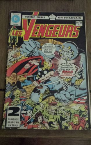 Les Vengeurs # 80/81 French Comic Francais 1980 Editions Héritage
