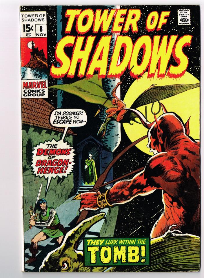 TOWER OF SHADOWS #8 MARVEL COMICS 1970 VF+ WALLY WOOD STEVE DITKO SORCERY