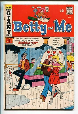 BETTY AND ME #42 1972-MLJ/ARCHIE-GIANT SERIES-fn/vf