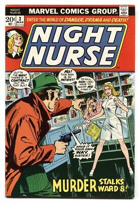 NIGHT NURSE #3 comic book 1973-MARVEL BRONZE AGE-RARE