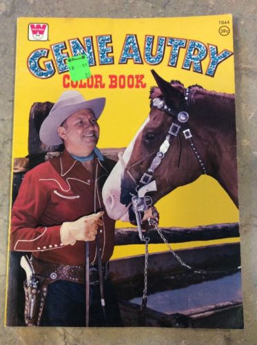 Vintage 1975 Cowboy Gene Autry Whitman’s Coloring Book