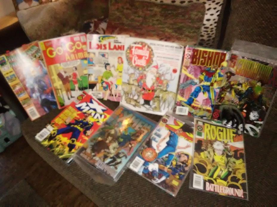 Variety of comic books, Lois lane, tippy teen, Go-Go animal, and others