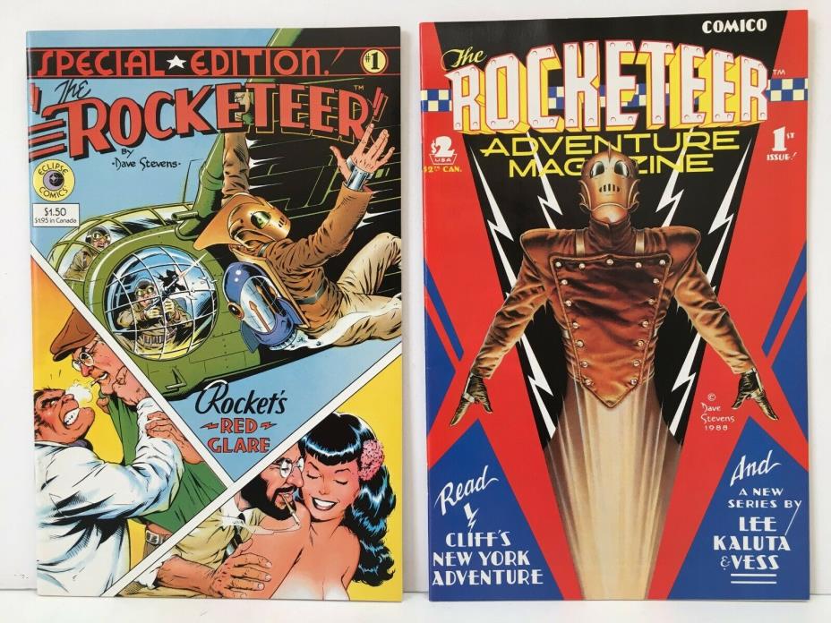 THE ROCKETEER Special Edition 1 1984 Eclipse ++ Adventure Magazine 1 Comico 1988