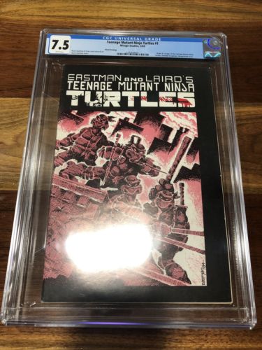 TMNT #1 Third Printing Mirage CGC 7.5 Teenage Mutant Ninja Turtles