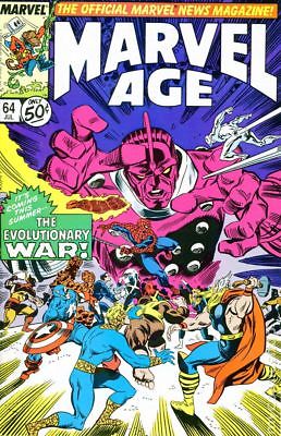 Marvel Age #64 1988 VF Stock Image