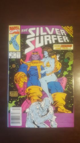 Silver Surfer #56 (Vol. 3) VF+ Lim Thanos Warlock Death Infinity Gauntlet X-Over