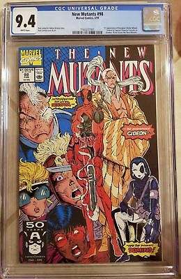 New Mutants #98 CGC 9.4 Marvel 1991 1st Deadpool! X-Men! Wolverine! H12 152 cm
