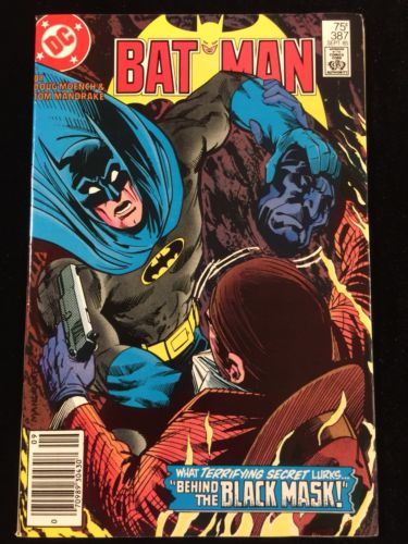 DC Comics BATMAN #387 Origin 2nd Appearance BLACK MASK Roman Sionis Copper Age