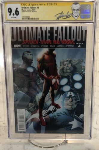 Ultimate Fallout #4 CGC Comic Book 9.6 Signed Stan Lee 1st Miles Morales Key!