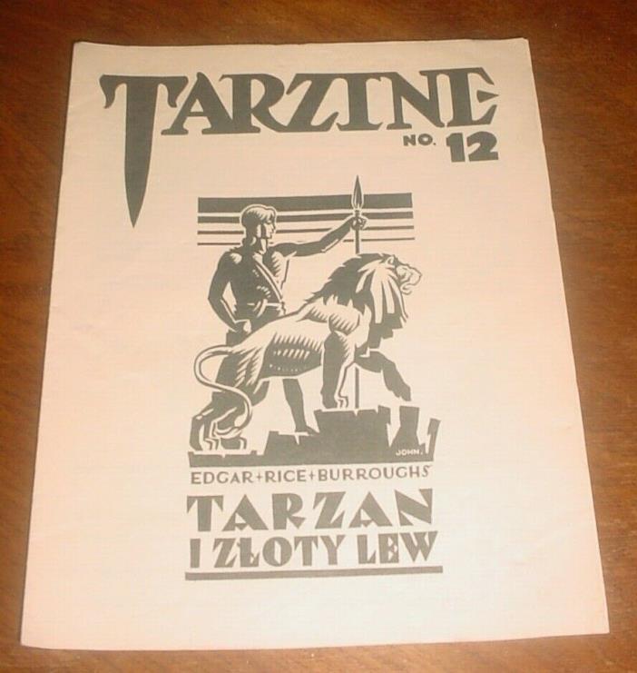 Tarzine #12 1983 EDMUND JOHN COVER  Edgar Rice Burroughs Tarzan FANZINE VERY GO