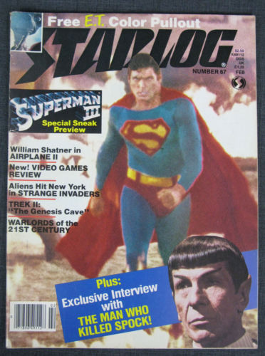 STAR LOG, THE SCIENCE FICTION UNIVERSE, FEBRUARY 1983, NUMBER 67, SUPERMAN, TREK