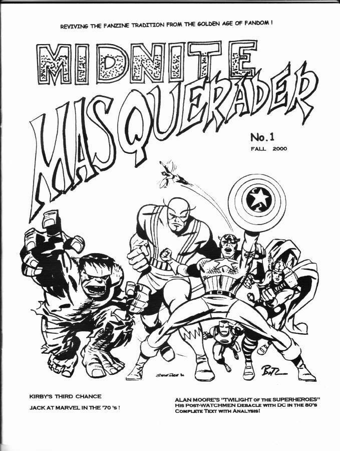 MIDNITE MASQUERADER #1 comic fanzine - Alan Moore & Twilight of the Superheroes