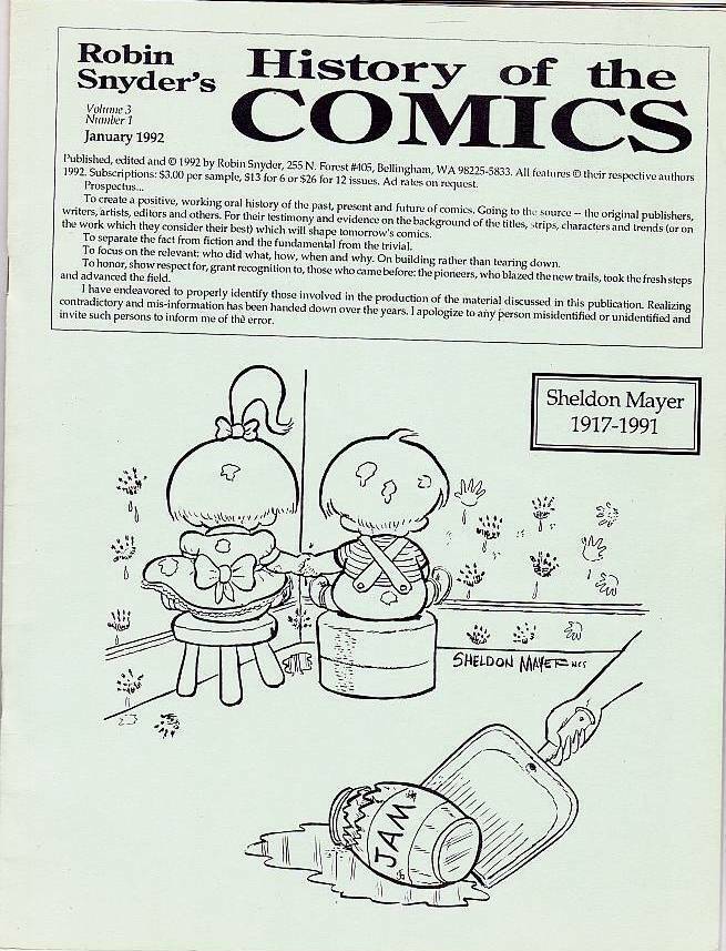 ROBIN SNYDER'S HISTORY OF THE COMICS Vol 3 #1 - Sheldon Mayer, Jack Burnley