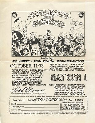 Bay Con 1 Memorabilia Lot-San Francisco Comic History-Gary Arlington-FN