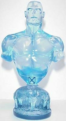 ICE MAN CLEAR MINI-BUST BY BOWEN DESIGNS, SCULPTED, BOX SIGNED BY RANDY BOWEN