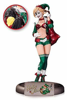 HARLEY QUINN BOMBSHELLS HOLIDAY STATUE BY ANT LUCIA & TIM MILLER DC COMICS