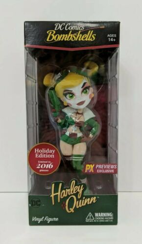 Cryptozoic DC Bombshells Harley Quinn 2016 Holiday Edition PX Previews Exclusive
