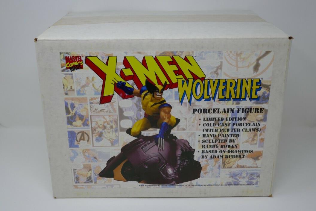 Marvel X-Men 1994 Sentinel Series Wolverine Porcelain Figurine Statue SEALED