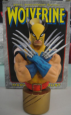 WOLVERINE 25TH ANNIVERSARY GOLD MINI-BUST BY BOWEN DESIGNS