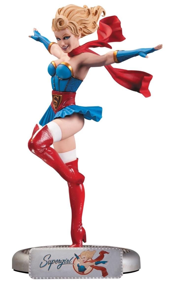 DC Bombshells Supergirl Statue Limited Edition Rare Hard to Find 0299/5200