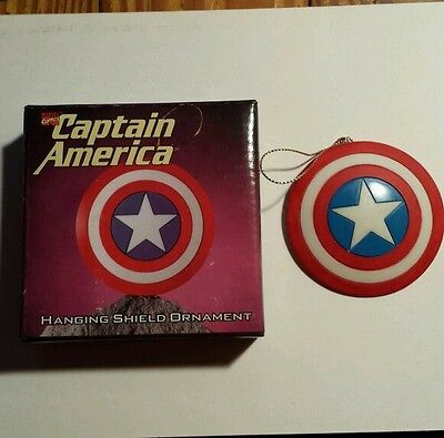 Captain America Hanging Shield Ornament Painted Marvel Limited Marvel Comics  AA