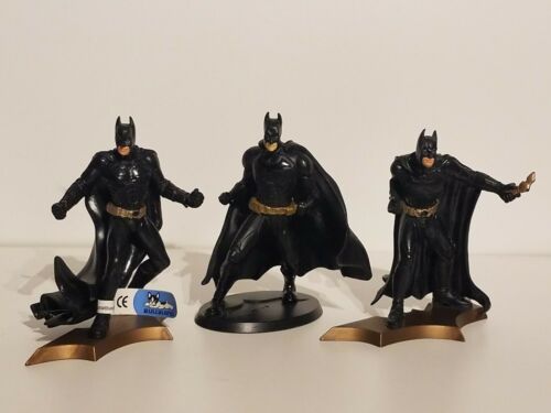DC Comics Set Of 3 RARE Batman PVC Plastic PVC Figurines (PAPO, BULLY) US SELLER