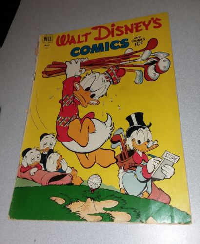DELL WALT DISNEY COMICS AND STORIES 140 1952 1ST GYRO GEARLOOSE APPEARANCE BARKS