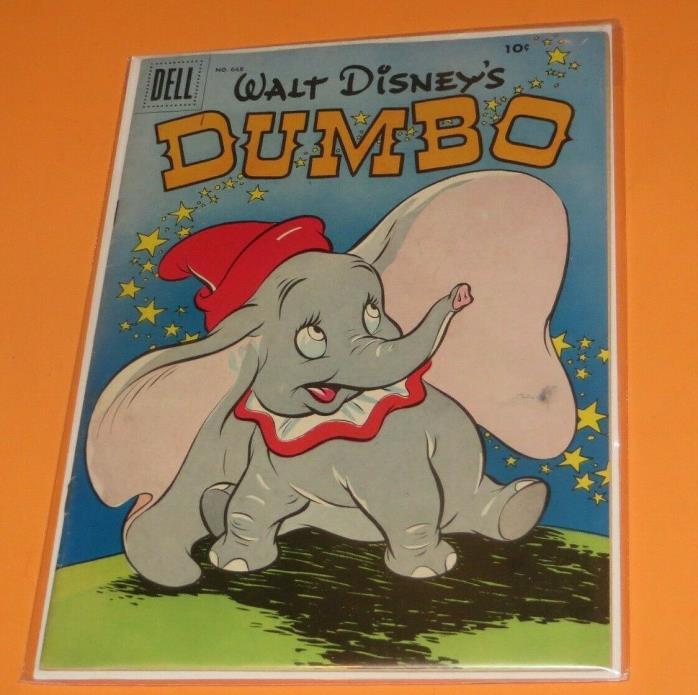 WALT DISNEY DUMBO #668 DELL 1ST PRINTING 10C CIRCUS ELEPHANT (1955)