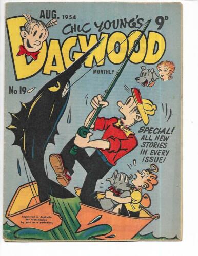 Dagwood #19 1954 Australian Fishing Cover!