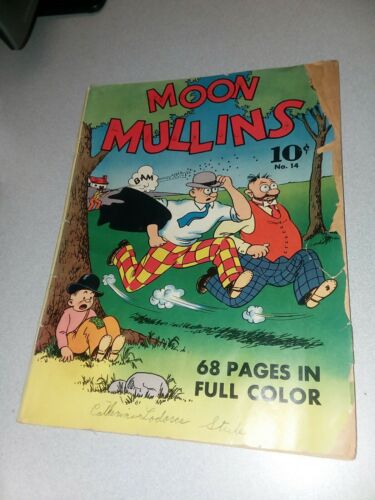 Four Color comics #14 Moon Mullins #1 series 1! 1937 golden age comic strip dell