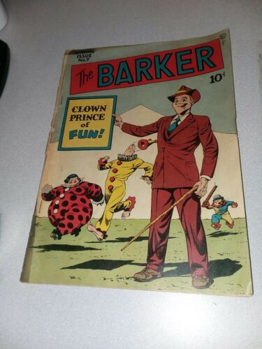 THE BARKER #7 QUALITY comics 1948 KLAUS NORDLING ART golden age clown humor kids