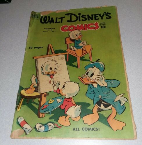 WALT DISNEY COMICS & STORIES #122 dell 1950 MICKIE MINNIE DONALD golden age lot
